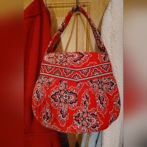 Red Patterned Women's Bag(Vera Bradley)(Used)